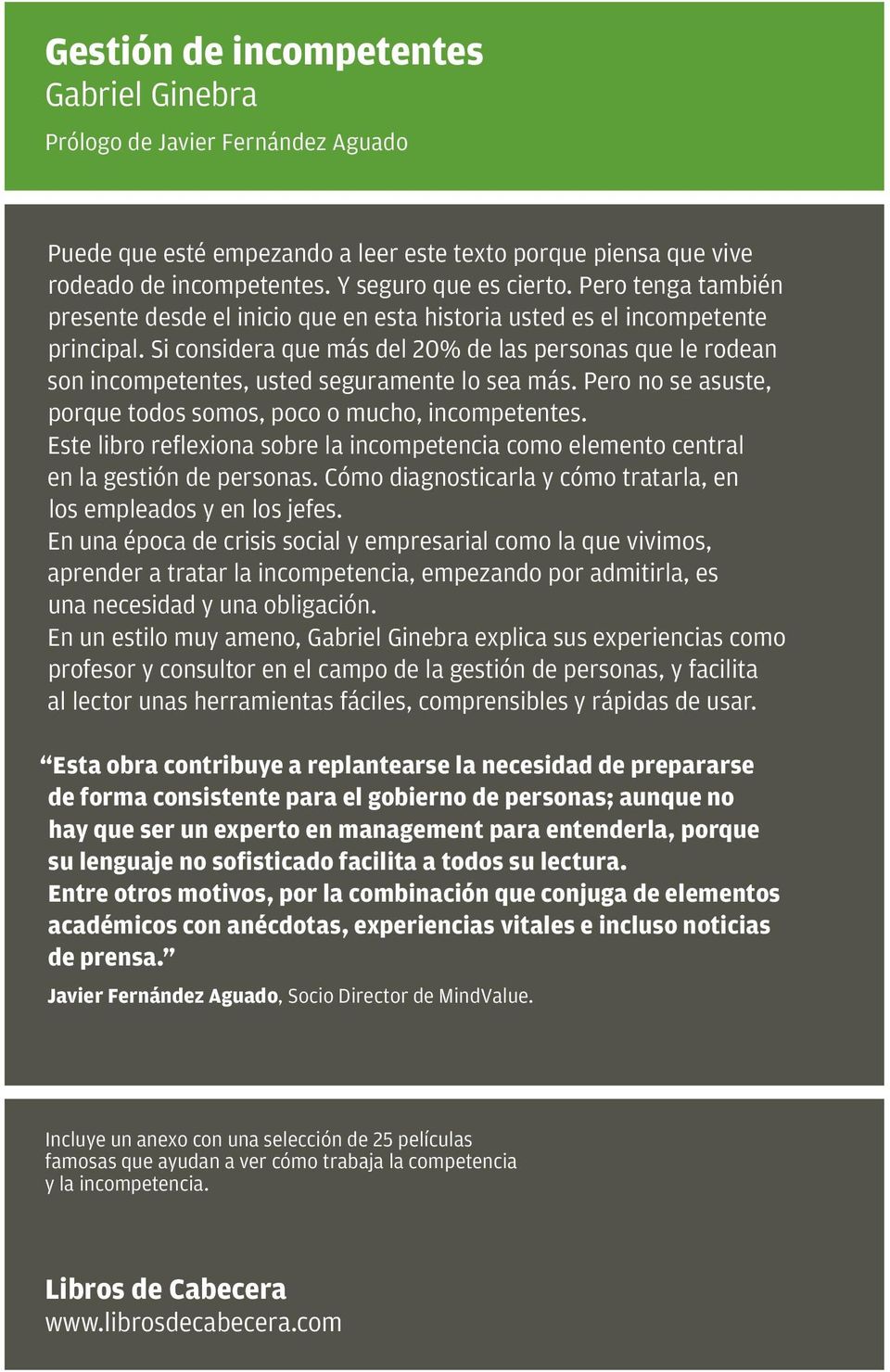 Gestión de Incompetentes | Un enfoque innovador de la gestión de personas