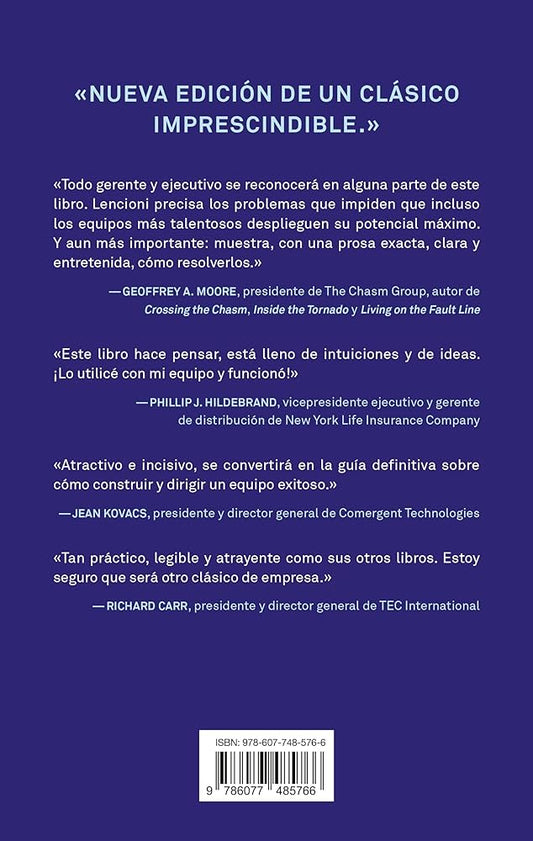 Las cinco disfunciones de un equipo | Un inteligente modelo para formar un equipo cohesionado y eficaz (Nueva Edición)