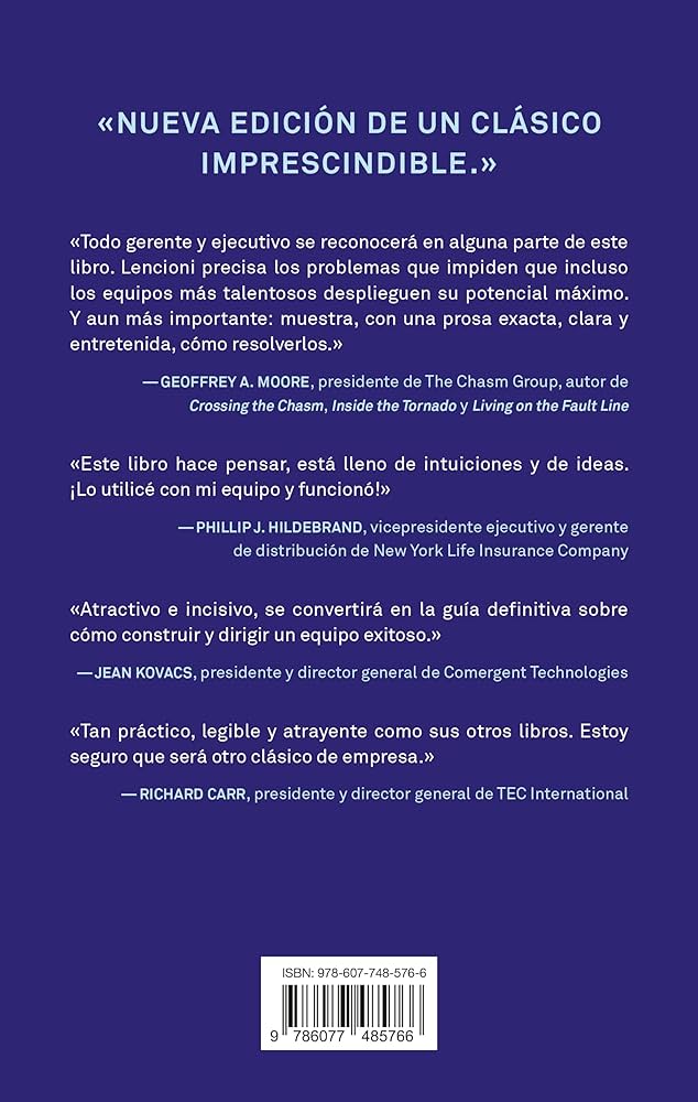 Las cinco disfunciones de un equipo | Un inteligente modelo para formar un equipo cohesionado y eficaz (Nueva Edición)